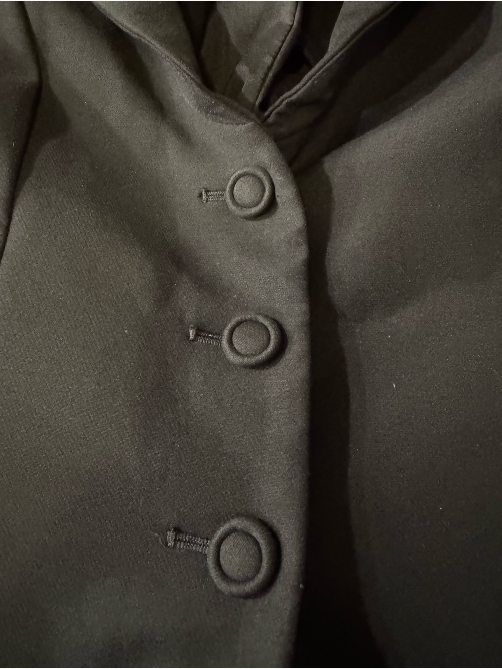 H&M Black Women's Blazer with Covered Buttons